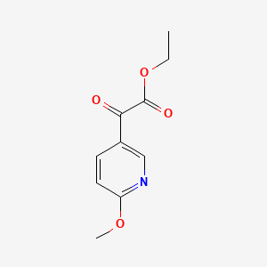 Chemical structure of Ethyl 2-(6-Methoxy-3-pyridyl)-2-oxoacetate