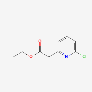 Chemical structure of Ethyl 2-(6-chloropyridin-2-yl)acetate