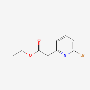 Chemical structure of Ethyl 2-(6-bromopyridin-2-yl)acetate