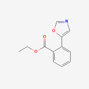 Chemical structure of Ethyl 2-(5-Oxazolyl)benzoate