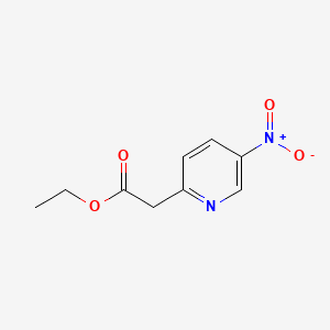 Chemical structure of Ethyl 2-(5-nitropyridin-2-yl)acetate