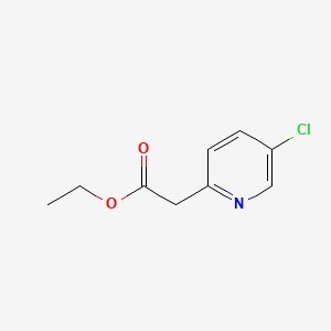 Chemical structure of Ethyl 2-(5-chloropyridin-2-yl)acetate