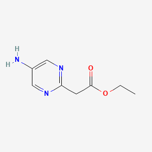 Chemical structure of Ethyl 2-(5-Amino-2-pyrimidyl)acetate