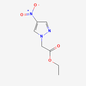 Chemical structure of ethyl (4-nitro-1H-pyrazol-1-yl)acetate