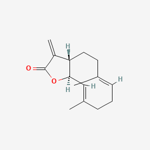 Chemical structure of ethyl 2-(4-isopropylphenyl)cyclopropane-1-carboxylate