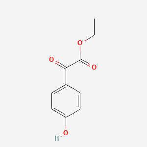 Chemical structure of Ethyl 2-(4-hydroxyphenyl)-2-oxoacetate