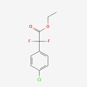 Chemical structure of Ethyl 2-(4-Chlorophenyl)-2,2-difluoroacetate