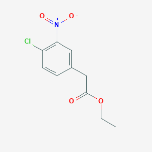 Chemical structure of Ethyl 2-(4-chloro-3-nitrophenyl)acetate