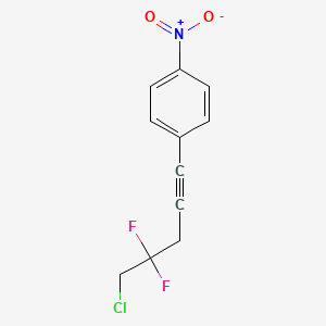 Chemical structure of ethyl 2-(4-chloro-3-cyanophenyl)-2,2-difluoroacetate
