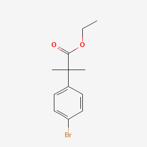Chemical structure of Ethyl 2-(4-bromophenyl)-2-methylpropanoate