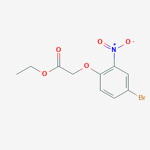 Chemical structure of Ethyl 2-(4-bromo-2-nitrophenoxy)acetate