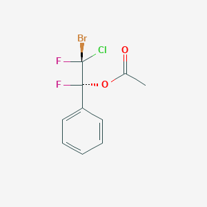 Chemical structure of ethyl 2-(4-bromo-2-chlorophenyl)-2,2-difluoroacetate