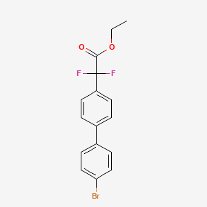 Chemical structure of Ethyl (4'-bromobiphenyl-4-yl)(difluoro)acetate
