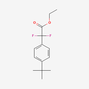 Chemical structure of Ethyl (4-tert-Butylphenyl)difluoroacetate
