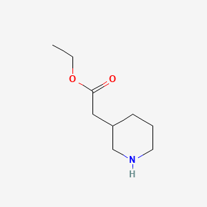 Chemical structure of Ethyl 2-(3-Piperidyl)acetate