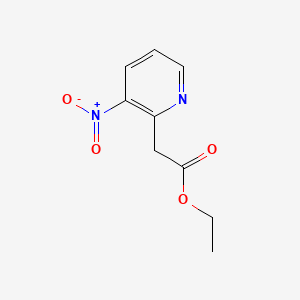 Chemical structure of Ethyl 2-(3-nitropyridin-2-yl)acetate