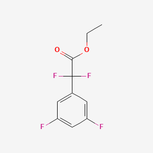 Chemical structure of Ethyl (3,5-Difluorophenyl)-difluoroacetate