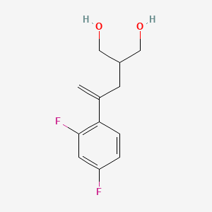 Chemical structure of ethyl 2-(3,5-dichloropyridin-2-yl)-2,2-difluoroacetate