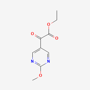 Chemical structure of Ethyl 2-(2-Methoxy-5-pyrimidinyl)-2-oxoacetate