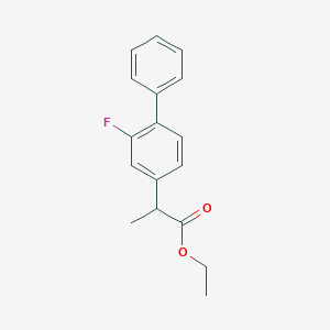 Chemical structure of Ethyl Flurbiprofen