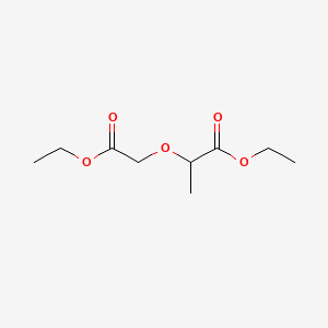 Chemical structure of Ethyl 2-(2-ethoxy-2-oxoethoxy)propanoate