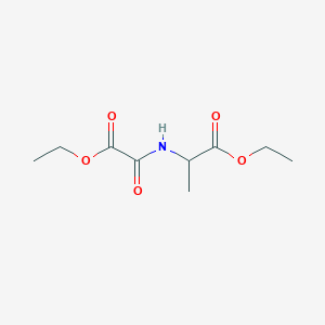 Chemical structure of ethyl 2-(2-ethoxy-2-oxoacetamido)propanoate