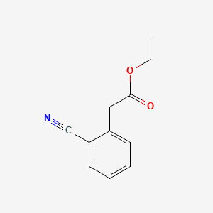 Chemical structure of Ethyl 2-(2-cyanophenyl)acetate