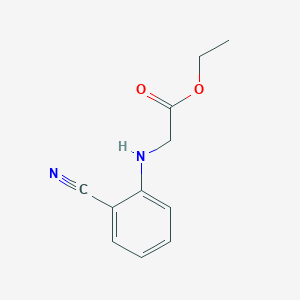 Chemical structure of Ethyl 2-(2-Cyanoanilino)acetate