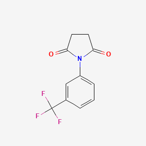 Chemical structure of ethyl 2-(2-cyano-3-fluorophenyl)-2,2-difluoroacetate