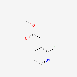 Chemical structure of Ethyl 2-(2-chloropyridin-3-yl)acetate