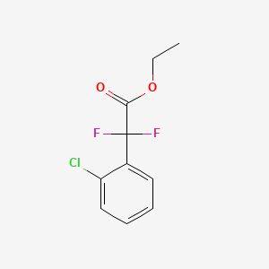 Chemical structure of ethyl 2-(2-chlorophenyl)-2,2-difluoroacetate