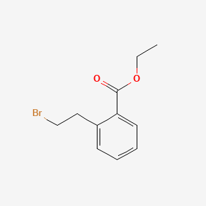 Chemical structure of Ethyl 2-(2-Bromoethyl)benzoate