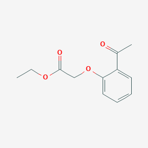 Chemical structure of Ethyl 2-(2-acetylphenoxy)acetate