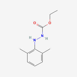 Chemical structure of Ethyl 2-(2,6-dimethylphenyl)hydrazinecarboxylate