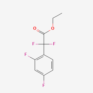Chemical structure of ethyl 2-(2,4-difluorophenyl)-2,2-difluoroacetate