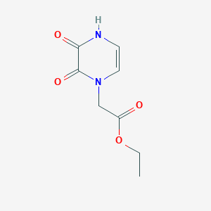 Chemical structure of Ethyl 2-(3-hydroxy-2-oxopyrazin-1(2H)-yl)acetate