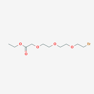 Chemical structure of Br-PEG3-ethyl acetate