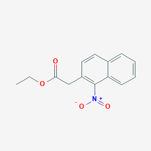 Chemical structure of Ethyl 2-(1-Nitronaphthalen-2-Yl)Acetate
