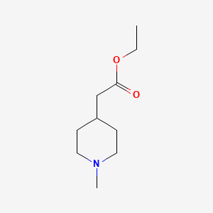 Chemical structure of Ethyl 2-(1-methylpiperidin-4-yl)acetate