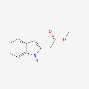 Chemical structure of Ethyl 2-(1H-indol-2-yl)acetate