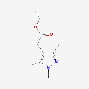 Chemical structure of Ethyl 2-(1,3,5-trimethyl-1H-pyrazol-4-yl)acetate