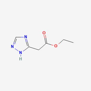 Chemical structure of Ethyl 2-(1,2,4-Triazol-5-yl)acetate