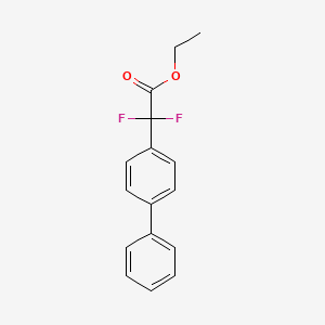 Chemical structure of Ethyl 2-(4-Biphenylyl)-2,2-difluoroacetate