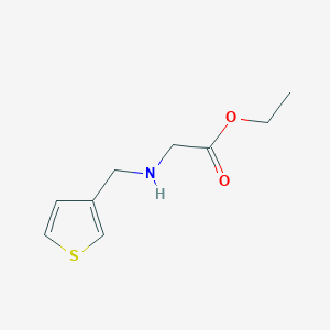 Chemical structure of Ethyl 2-((thiophen-3-ylmethyl)amino)acetate