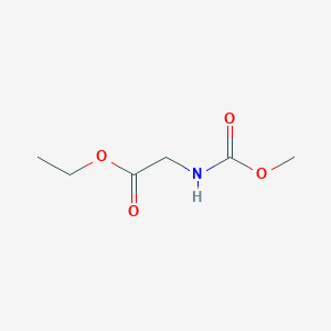 Chemical structure of Ethyl 2-((methoxycarbonyl)amino)acetate