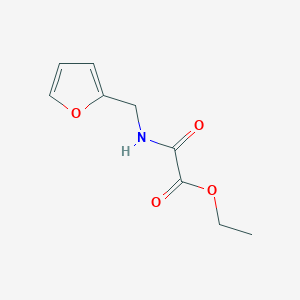 Chemical structure of Ethyl 2-((furan-2-ylmethyl)amino)-2-oxoacetate