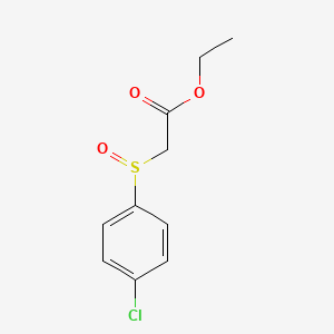 Chemical structure of Ethyl 2-((4-chlorophenyl)sulfinyl)acetate