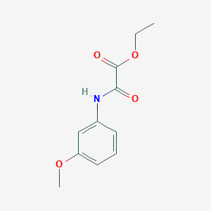 Chemical structure of Ethyl [(3-methoxyphenyl)amino](oxo)acetate
