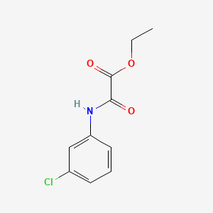 Chemical structure of Ethyl 2-((3-chlorophenyl)amino)-2-oxoacetate