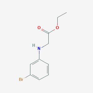 Chemical structure of Ethyl 2-((3-bromophenyl)amino)acetate